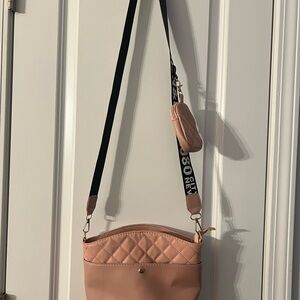 Chic Quilted Pink Crossbody Bag